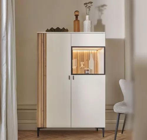 Moderner Geschirrschrank - TOPAZE - Meubles Célio - melaminbeschichtet