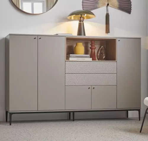 Modernes Sideboard - PIGMENT - Meubles Célio - melaminbeschichtet / mit Regal / mit Schubladen