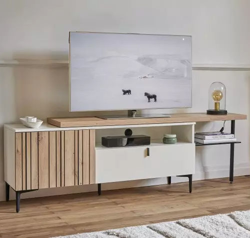Modernes Fernsehmöbel - TOPAZE - Meubles Célio - mit Schubladen / mit integriertem Stauraum / mit Regal