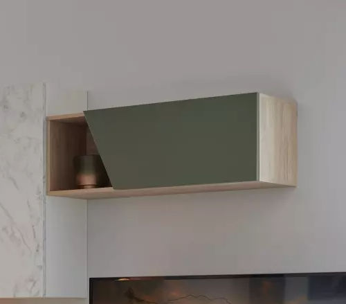 Wandmontiertes Regal - OBLIK - Meubles Célio - modern / melaminbeschichtet / weiß