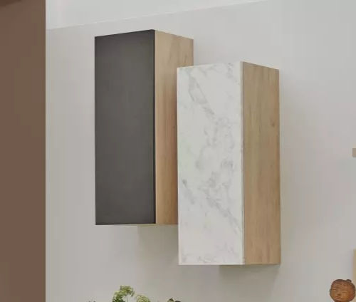 Wandmontiertes Regal - OBLIK - Meubles Célio - modern / melaminbeschichtet / weiß