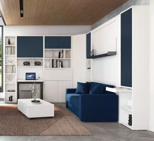 Wandmontiertes Bücherregal - SMART - Meubles Célio - modern / melaminbeschichtet / mit Stauraum