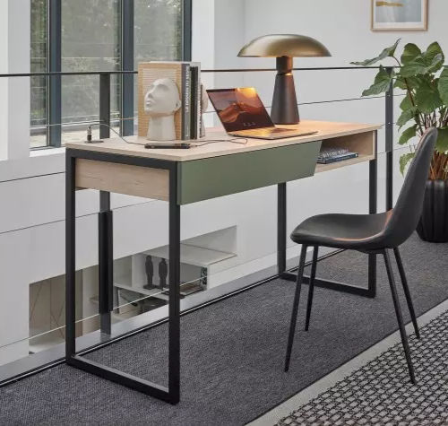 Bodenstehender Schreibtisch - OBLIK - Meubles Célio - modern / melaminbeschichtet / gerade