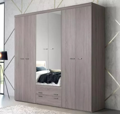 Moderner Kleiderschrank - MULTY - Meubles Célio - melaminbeschichtet / mit Schwingtür / mit Schublade