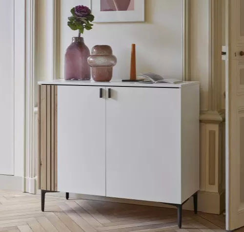 Modernes Sideboard - TOPAZE - Meubles Célio - melaminbeschichtet / mit Schwingtür / mit 4 Beinen