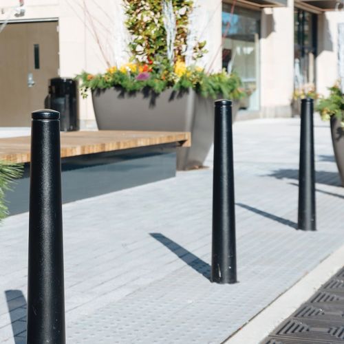 Sicherheits-Sperrpfosten - ISAC - mmcité street furniture - stationär / abnehmbar / Aluminiumguss