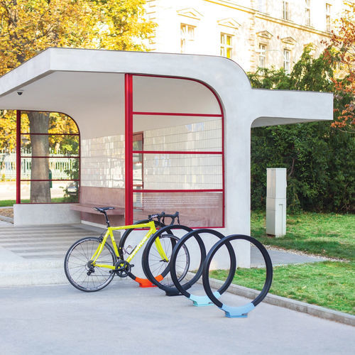 Bodenstehender Fahrradständer - GOMEZ - mmcité street furniture - für öffentliche Bereiche / galvanisiertem Stahl / Aluminium