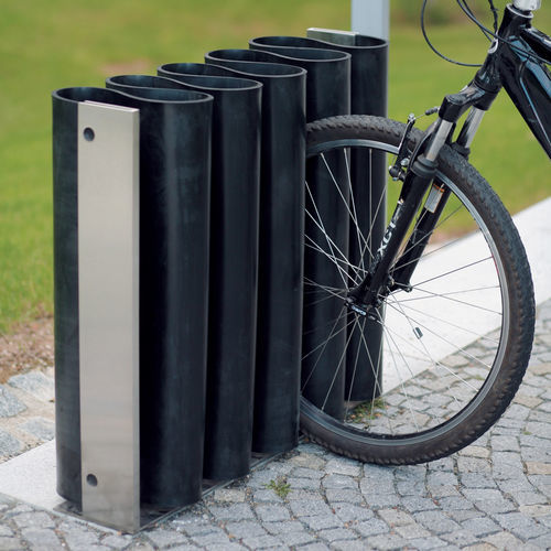 Bodenstehender Fahrradständer - MEANDRE - mmcité street furniture - originelles Design / für öffentliche Bereiche / galvanisiertem Stahl