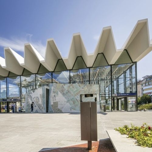 Park-Abfallbehälter - NANUK - mmcité street furniture - Metall / galvanisiertem Stahl / Edelstahl