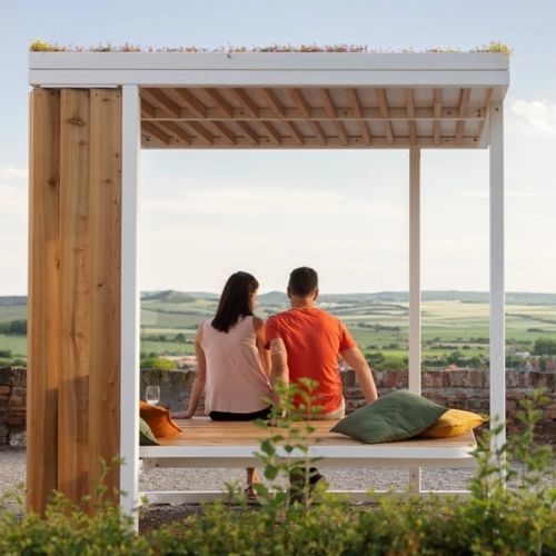 Überdachung für öffentliche Bereiche - CUBY - mmcité street furniture