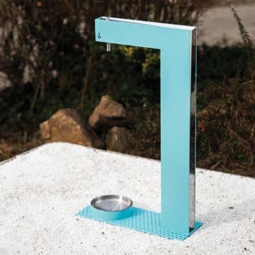 Park-Springbrunnen - FONS - mmcité street furniture - für Hunde / Stahl / Edelstahl