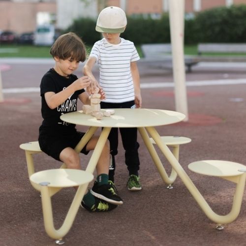 Design-Tisch - ORBIT - mmcité street furniture - Aluminium / Stahl / Edelstahl
