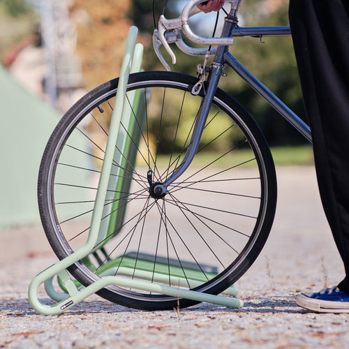 Bodenstehender Fahrradständer - OCUS - mmcité street furniture - gesichert / für Außenbereich / Stahl