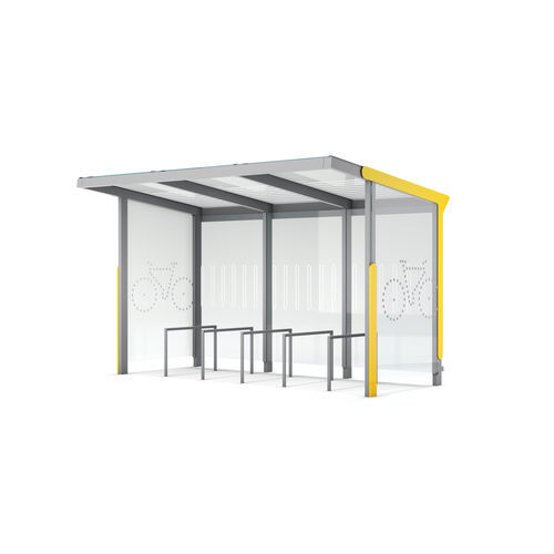 Stahl-Fahrradunterstand - AUREO VELO - mmcité street furniture - für öffentliche Bereiche