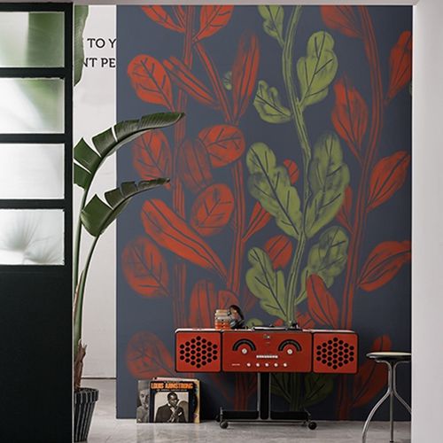 Moderne Tapete - LA GORDA - Wall&Deco - Vinyl / Naturmotiv / Blumenmotiv
