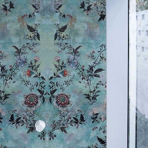 Moderne Tapete - DAME VOILEE - Wall&Deco - Blumenmotiv / Naturmotiv
