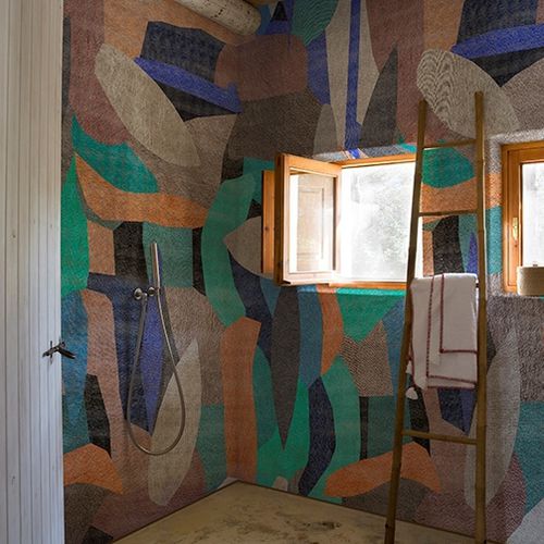 Moderne Tapete - ESPRIT - Wall&Deco - Glasfaser / abstraktes Motiv / Stoffoptik