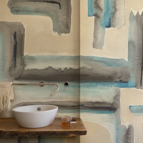 Moderne Tapete - Frattempo - Wall&Deco - Glasfaser / Motiv / Stoffoptik