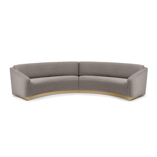 Halbrundes Sofa - Ferdinand - MUNNA - modern / Stoff / Leder