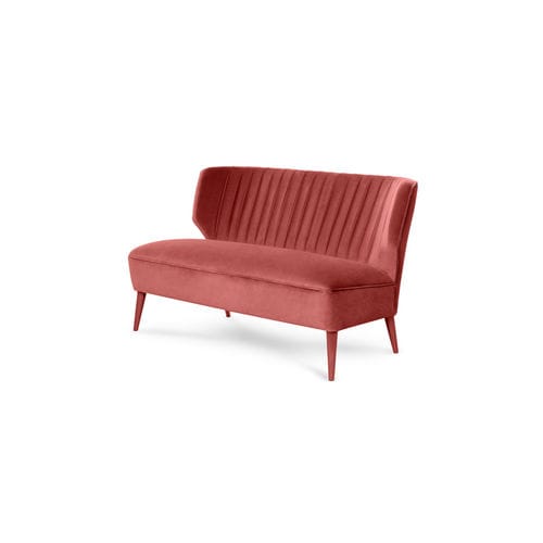 Sofa / Art Deco - Lipstick  - MUNNA - Stoff / Leder / ohne Armlehnen