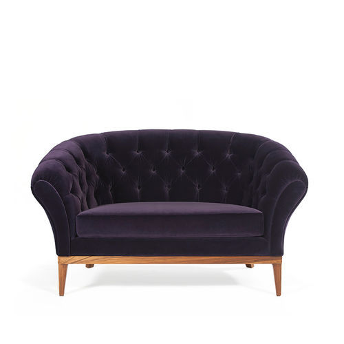 Chesterfield-Sofa - Be Mine - MUNNA - Stoff / Leder / mit Armlehnen
