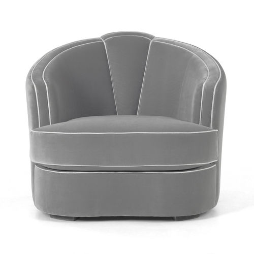 Sessel / Art Deco - Josephine - MUNNA - Stoff / Leder / Massivholz