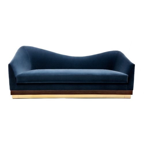 Modernes Sofa - Hughes - MUNNA - Stoff / Leder / mit Armlehnen