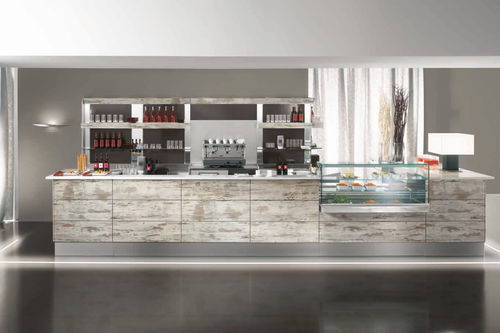 Bartheke - ZEN CAF&Egrave; - De Blasi - Holz / Marmor / Glas