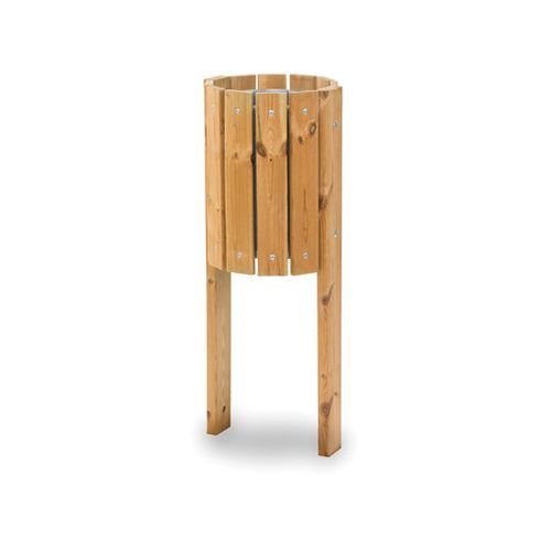 Park-Abfallbehälter - TONDO - Dimo Group Srl - Holz / ohne Deckel / für Außenbereich
