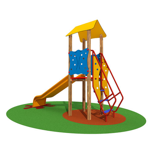 Holz-Spielplatzgerät - MELISSA - Dimo Group Srl - Metall / Polyethylen / Glasfaser