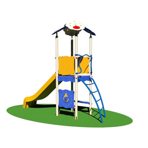 Spielturm mit Rutschbahn - MARIA    - Dimo Group Srl - für Spielplätze / galvanisiertem Stahl / Polyethylen