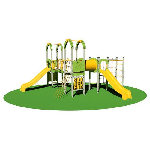 Metall-Spielplatzgerät - HATHI  - Dimo Group Srl - Polyethylen / HPL / modular