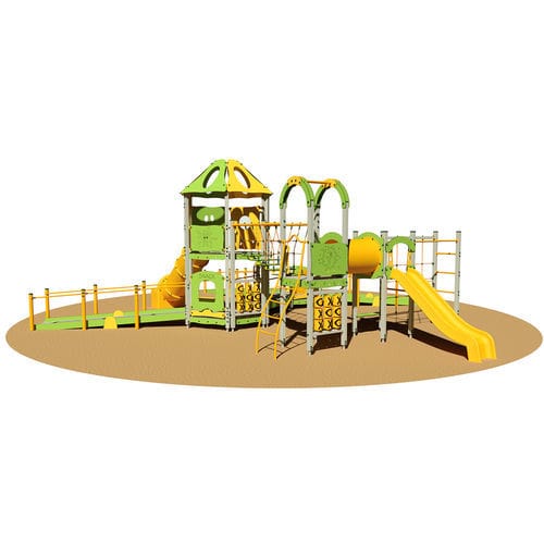 Metall-Spielplatzgerät - NATHOO - Dimo Group Srl - HPL / modular / zum Klettern