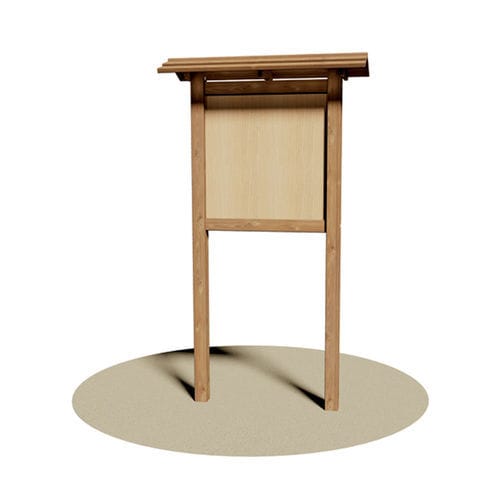 Infotafel für Spielplätze - NOTICE BOARD 100x100 - Dimo Group Srl - mit variabler Anzeige / mit Überdachung