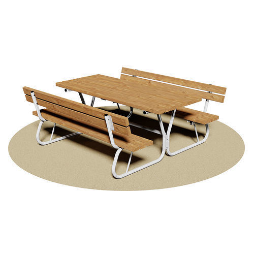 Klassischer Picknicktisch - PIC NIC - Dimo Group Srl - Stahl / Holz / Gestell aus Holz