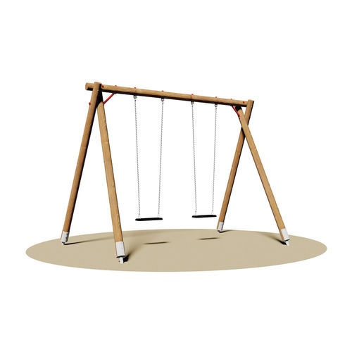 Spielplatz-Schaukel - CALIFORNIA  - Dimo Group Srl - galvanisiertem Stahl / Aluminiumprofil / Holz