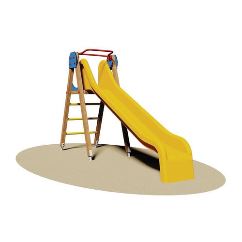 Gerade Rutsche - ELVIS - Dimo Group Srl - für Spielplätze / Holz / Glasfaser
