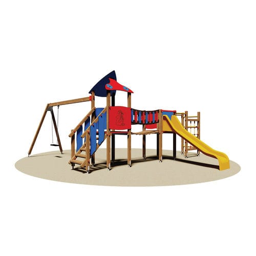 Spielplatzgerät / galvanisiertem Stahl - TORONTO - Dimo Group Srl - Aluminiumprofil / Holz / Glasfaser