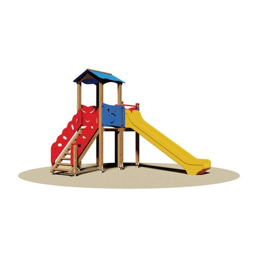 Holz-Spielplatzgerät - ALABAMA - Dimo Group Srl - Metall / Polyethylen / Glasfaser