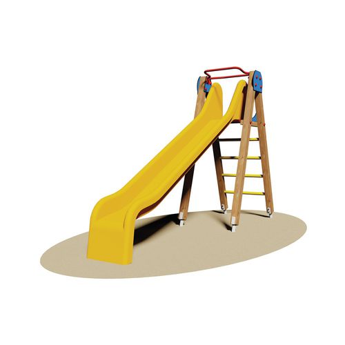 Gerade Rutsche - MALLORCA - Dimo Group Srl - für Spielplätze / Glasfaser / Holz
