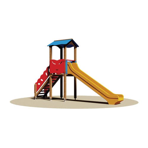 Spielplatzgerät / galvanisiertem Stahl - VIRGINIA - Dimo Group Srl - Holz / Polyethylen / zum Klettern