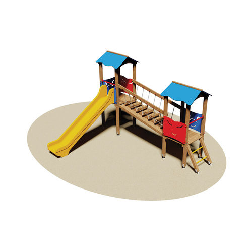 Spielplatzgerät / galvanisiertem Stahl - SARAGOZZA - Dimo Group Srl - Holz / Polyethylen / Glasfaser