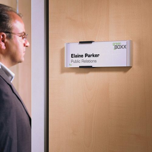 Schild für Tür - 4800 - DURABLE - wandmontiert / Kunststoff / Aluminium