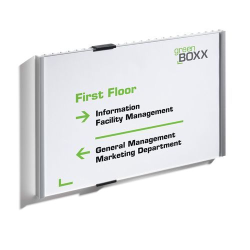 Schild für Tür - 4807 - DURABLE - wandmontiert / Acryl / Aluminium