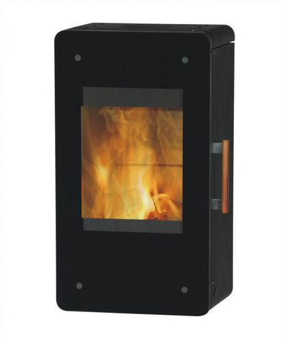 Holz-Kaminofen - MITO - Fireplace - wandmontiert / modern / Stahl