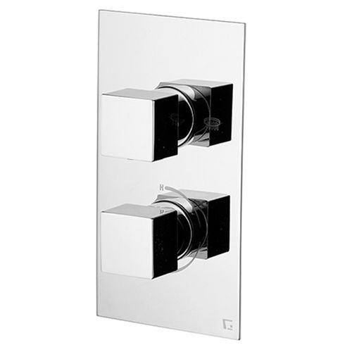 Einhebelmischer für Dusche - KUBIK: TS991/25 - GATTONI RUBINETTERIA - Einbau / thermostatisch / aus verchromtem Metall