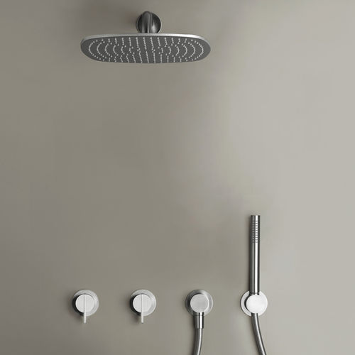 Wandmontiertes Duschsystem - PB SET22 - COCOON - modern / mit Handbrause / Regenstrahl