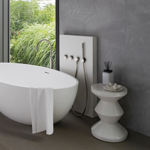 Wandmontiertes Duschsystem - PB SET23THERM - COCOON - modern / mit Handbrause / thermostatisch