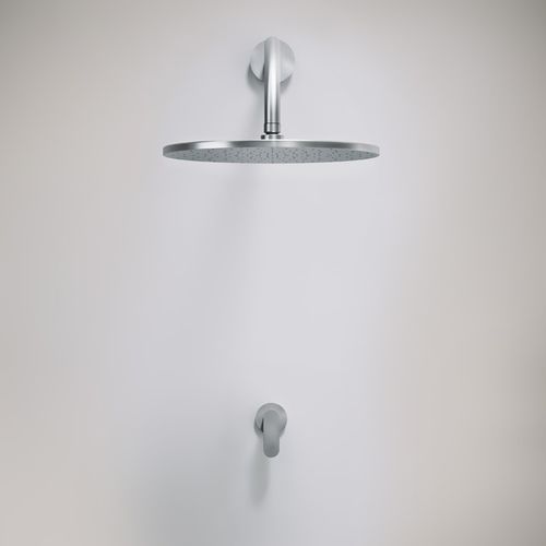 Wandmontiertes Duschsystem - JP SET21 - COCOON - modern / Regenstrahl / mit festem Brausekopf