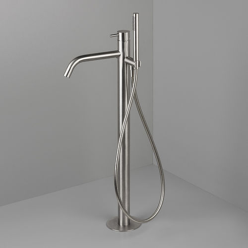 Einhebelmischer für Badewanne - MONO 40 - COCOON - bodenstehend / Edelstahl / Kupfer